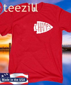 Logo Kansas City Chiefs Arrowhead Champs T Shirt