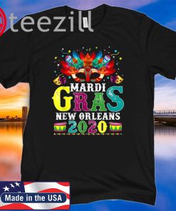 Mardi Gras New Orleans 2020 Festival Celebration TShirt