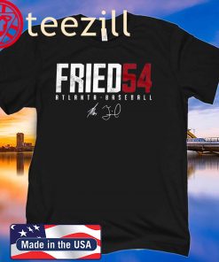 Max Fried 54 Atlanta Baseball Tshirt