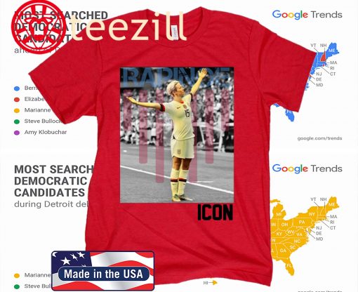 Megan Rapinoe Icon US Womens Soccer Tee Shirt USWNT Megan Rapinoe, Mallory Pugh