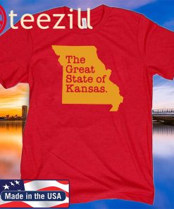 Men's Men The Great State Of Kansas T-Shirt
