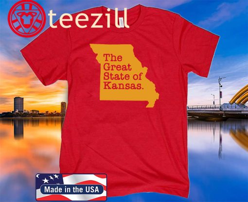 Men's Men The Great State Of Kansas T-Shirt