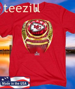 NFL Pro Line by Fanatics Branded Red Kansas City Chiefs Super Bowl LIV Champions Ring Shirt