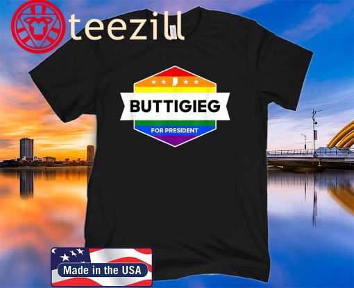 Pete Buttigieg for President 2020 Rainbow Tee Shirt