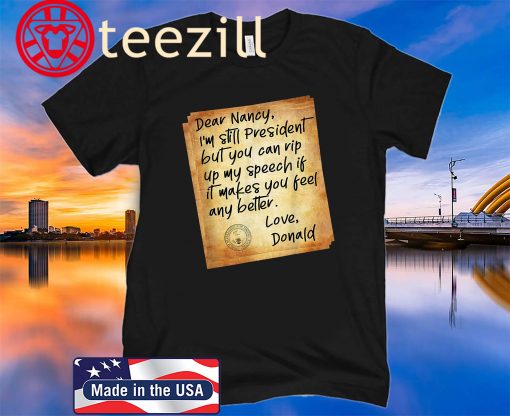 Political Humor Letter To Pelosi - President Trump Acquitted T-Shirt