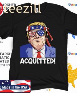 President Trump 2020 Acquitted Pro Republican US Tee Shirt