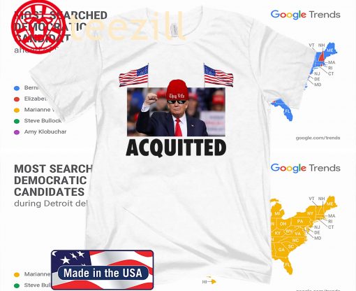 President Trump Acquitted Victory Funny Pro-Trump Tee Shirt