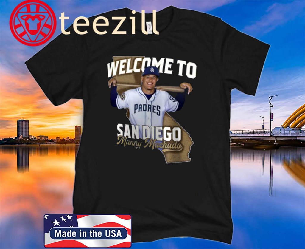San Diego Padres Manny Machado “Welcome To San Diego” T-Shirt