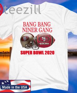 San francisco 49ers shirt, bang bang niner gang shirt, football, superbowl, family tshirt