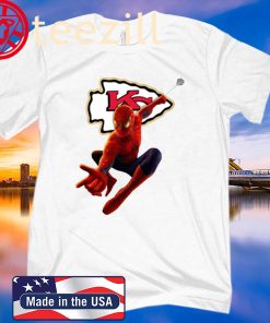 Spider Man Avengers Endgame Football Kansas City Chiefs 2020 Shirt
