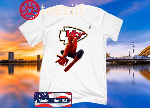 Spider Man Avengers Endgame Football Kansas City Chiefs 2020 Shirt
