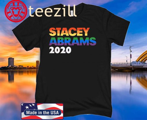 Stacey Abrams 2020 President - LGBT Rainbow Sticker T-shirt