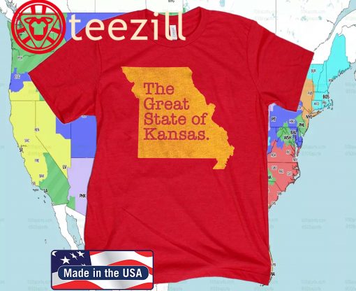 The Great State Of Kansas Missouri State Shirts