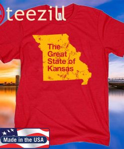 The Great State of Kansas Missouri Map Shirts