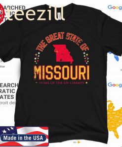 The Great State of Missouri T-Shirt - KC Football T-Shirt