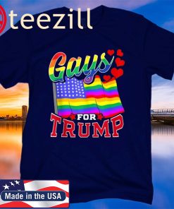 Trump Pride USA Flag LGBT 2020 Election Rainbow Shirts
