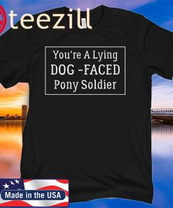 YOU'RE A LYING DOG FACED PONY SOLDIER Funny Biden Quote Tee