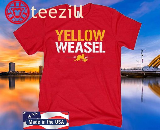 Yellow Weasel Aaron Rodgers Green Bay Packers T-Shirt