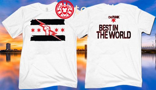 CM PUNK Best In The World Mens White T-shirt