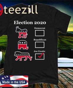 Joe Exotic for Governor Exotic Election 2020 Democrat Shirt