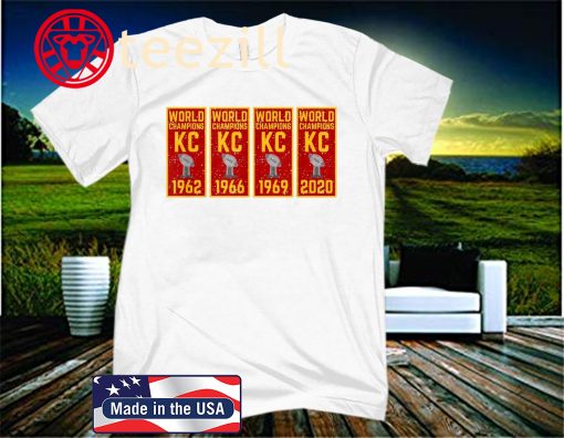 Kansas City Football KC Faithful 2020 Title Banner Champions Logo T-Shirt