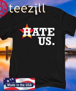 Women's Hate Us Houston Baseball Proud Fan Graphic Shirt