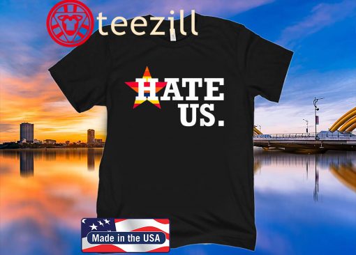 Women's Hate Us Houston Baseball Proud Fan Graphic Shirt