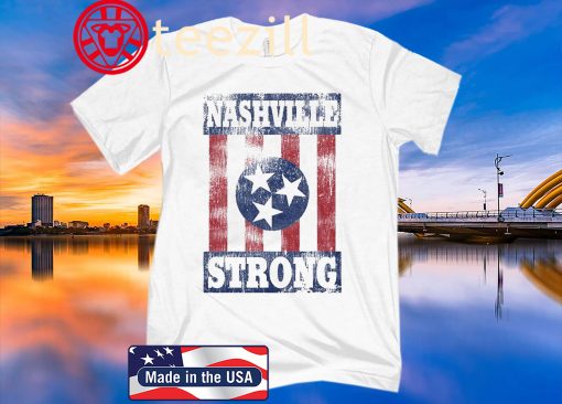 Nashville Strong Flag Tshirt