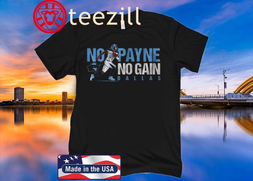 No Payne No Gain Shirt Dallas Renegades - XFL Licensed