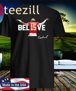 Patrick Mahomes Bel15ve signature 2020 t-shirt