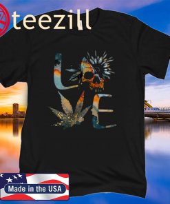 Perfect Love Skull Weed Sunflower Earth Day Shirt