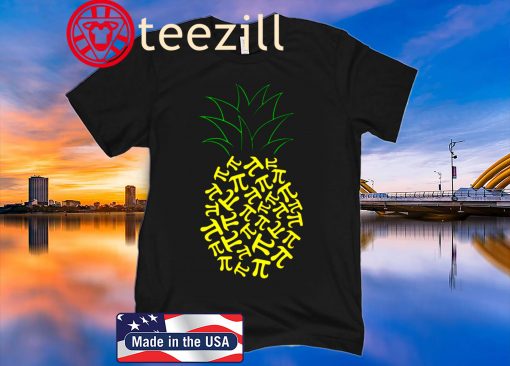 Pi Day Pineapple Math Teacher 3.14 Symbol Pie Geek Kids Gift T-Shirt