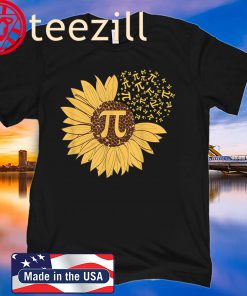 Sunflower 3,14 Pi Number Symbol Math Science T-Shirt