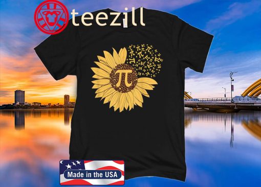 Sunflower 3,14 Pi Number Symbol Math Science T-Shirt