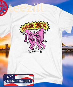 Safe Sex Shirt Keith Haring AIDS Harry TShirt