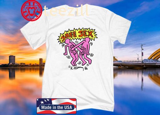 Safe Sex Shirt Keith Haring AIDS Harry TShirt