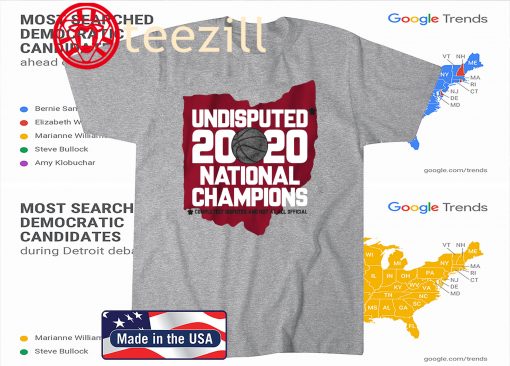 Undisputed Champs Tee Shirt - Columbus - OH Basketball 2020
