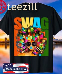 Vintage Retro Swag Melanin Black Afro Queen Woman Gift Shirt