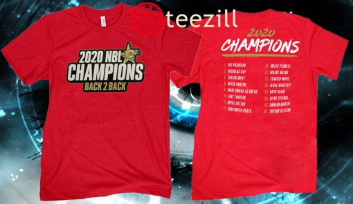2020 Back 2 Back Champions Squad Official T-Shirt