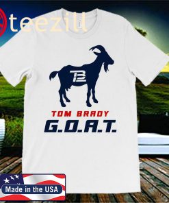 Tom Brady the G.O.A.T the goat Patriots TB12 football White T-shirt