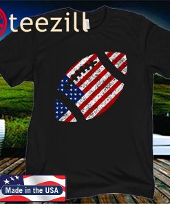 American Football 4th July American Flag 2020 T-Shirt