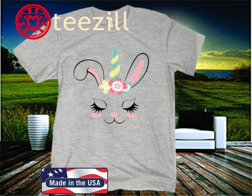 Bunnycorn Easter Bunny Rabbit Face Unicorn Kids 2020 Shirt