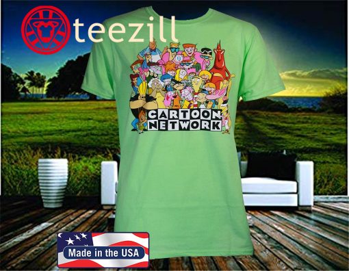 Cartoon Network '05 Character Collage Mint Green T-Shirt