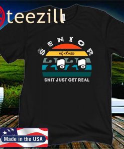 Class of 2020 Shit Is Getting Real 2020 Toilet Paper Vintage T-Shirt
