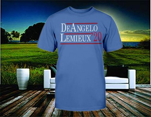 DEANGELO LEMIEUX 2020 T- SHIRT - MARIO LEMIEUX AND TONY DEANGELO - NEW YORK RANGERS