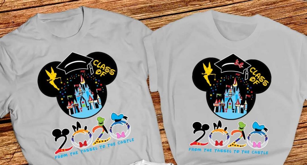 Disney From Tassel To The Castle Graduation T-Shirt 2020 Disney Graduation Shirt 