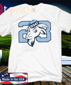 Goat 23 Michael Jordan T-Shirt North Carolina Tarheels Basketball