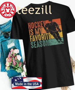 Hockey Is My Favorite Season Vintage Retro T-Shirt