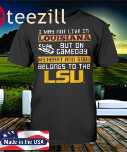 LSU Football Tigers Belongs To The Lsu Fan Saying Print T-Shirts