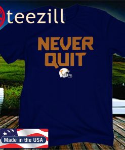 Never Quit Tennessee Volunteers football T-Shirt